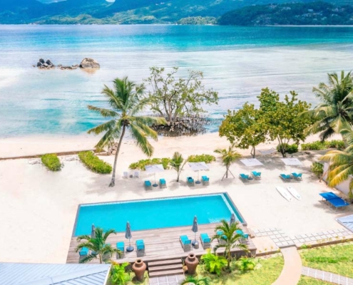 Pineapple-BeachVillas-View-over-pool Pineapple-Beach Villas-View-over-pool