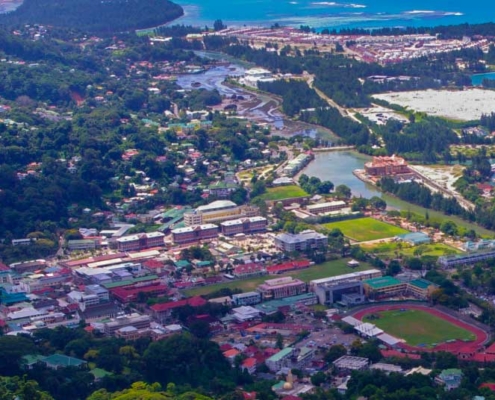Victoria Seychelles, aerial image